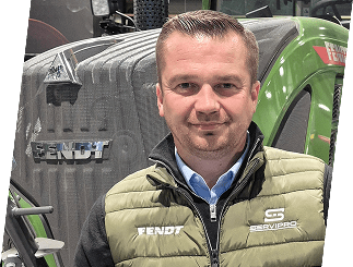 Matthieu Guegan responsable administration des ventes Servipro concessionnaire Fendt matériel agricole Bretagne